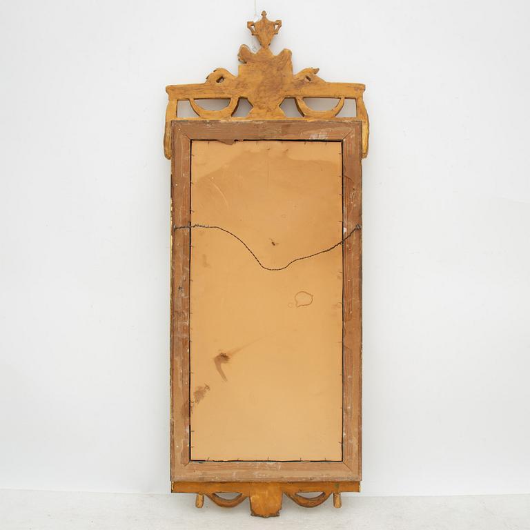 A Gustavian style mirror, early 20th Century.