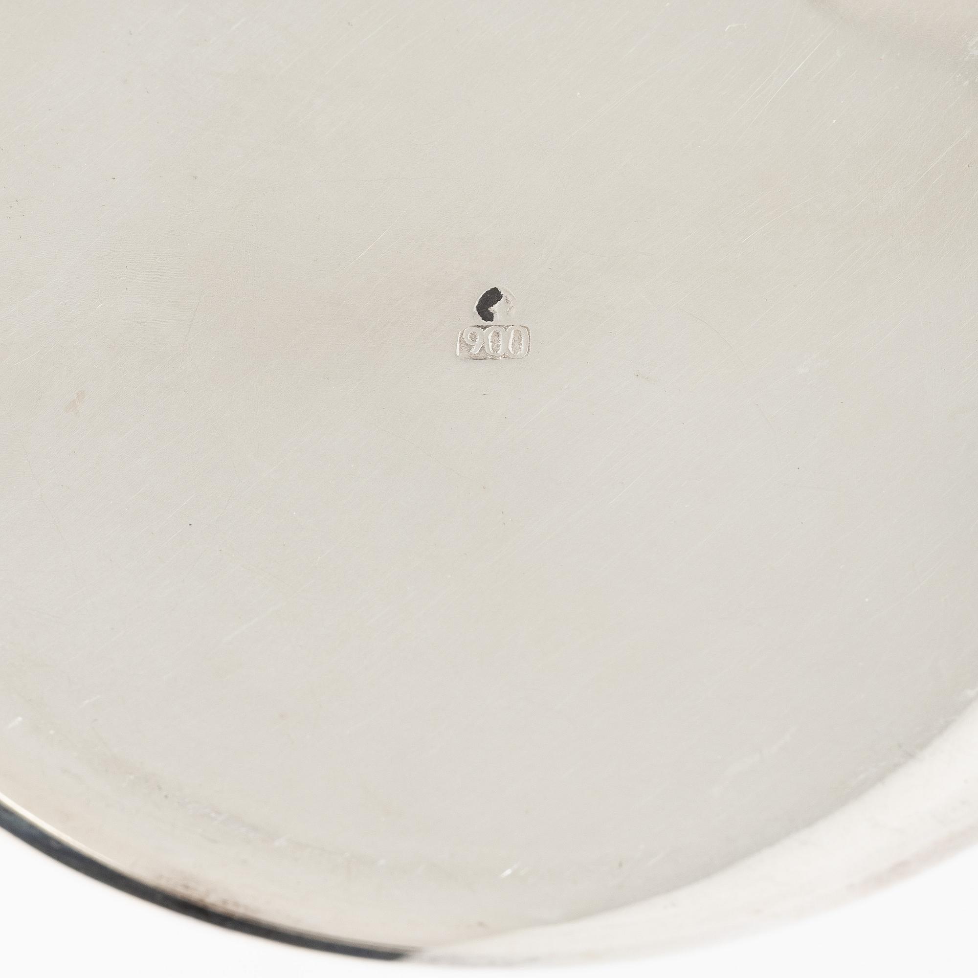 Vase, silver, 20th century.