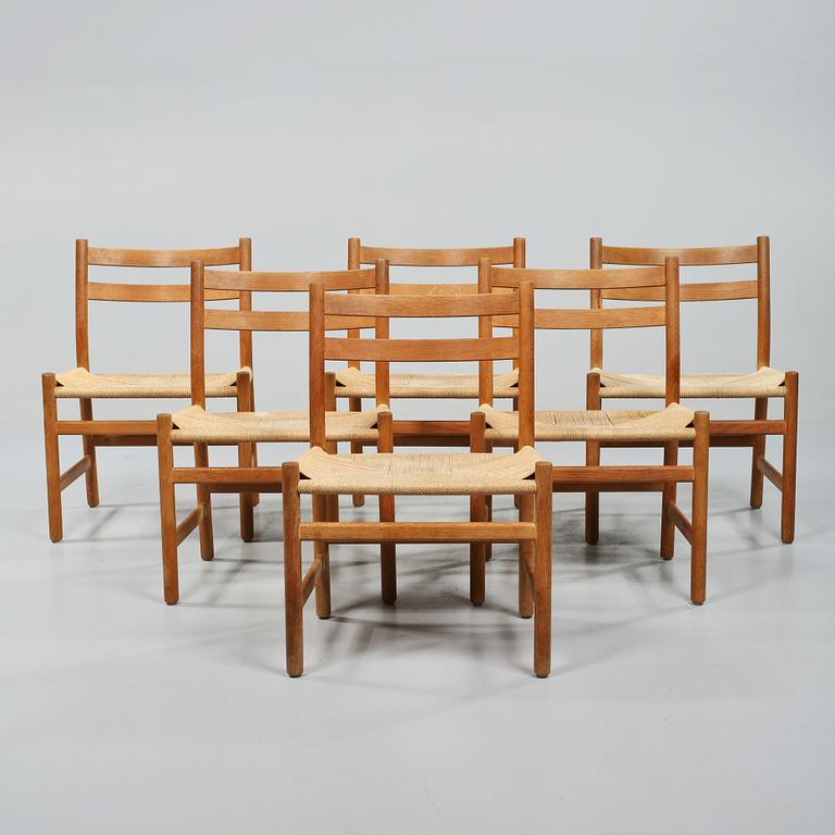 STOLAR, 6 st, "CH-47", Hans J Wegner, Danmark, 1900-talets andra hälft.