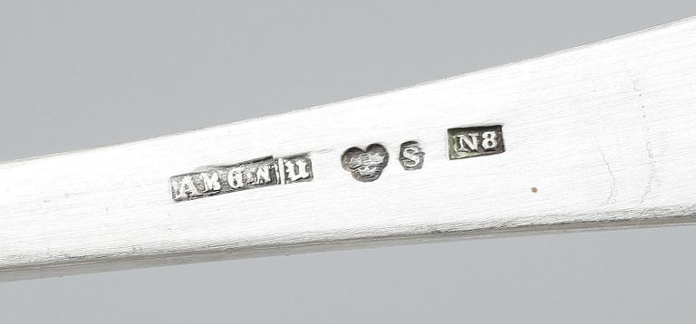 SKEDAR, silver, jugendstil, MGAB, Uppsala, 1940-tal. Vikt ca 275 gram.