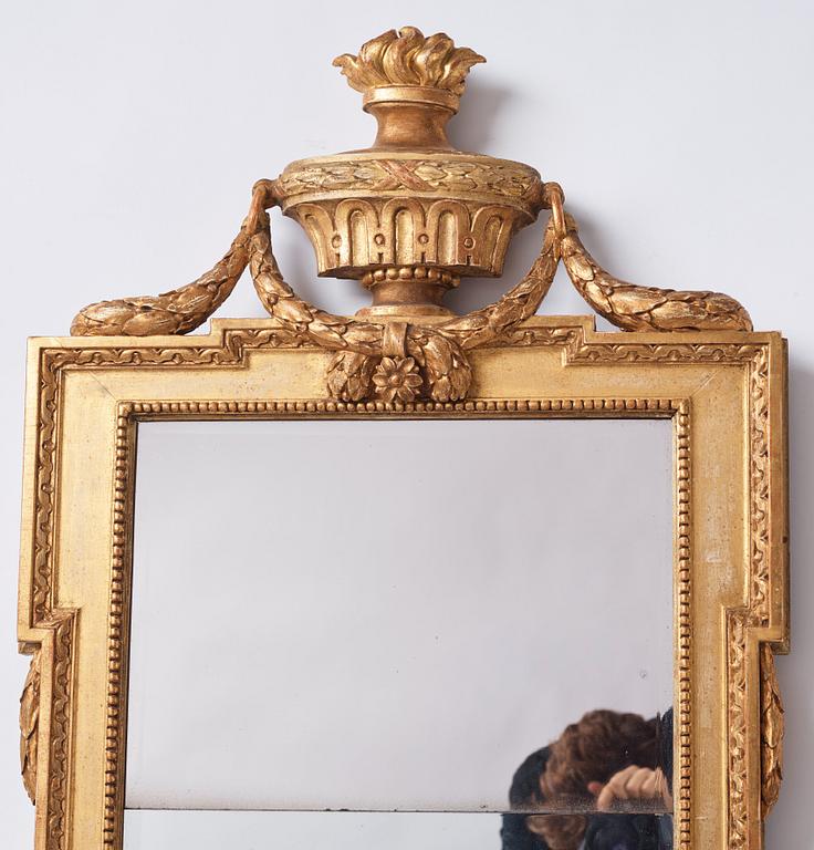 A Gustavian mirror by J. Åkerblad 1777.