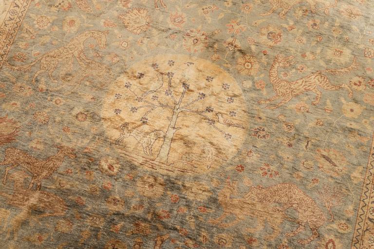 An antique rug, Paderma/Kayseri, approx. 154 x 154 cm.