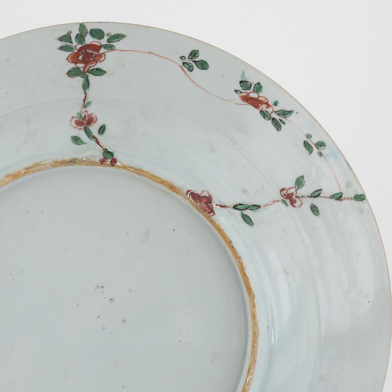 A large doucai dish, Qing dynasty, Yongzheng (1723-35).