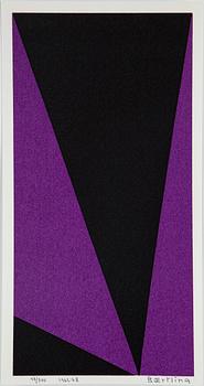 Olle Baertling · OLLE BAERTLING, "Sergoamarak", 1963, serigrafi, numrerad 98/300, dat. 1964-68.