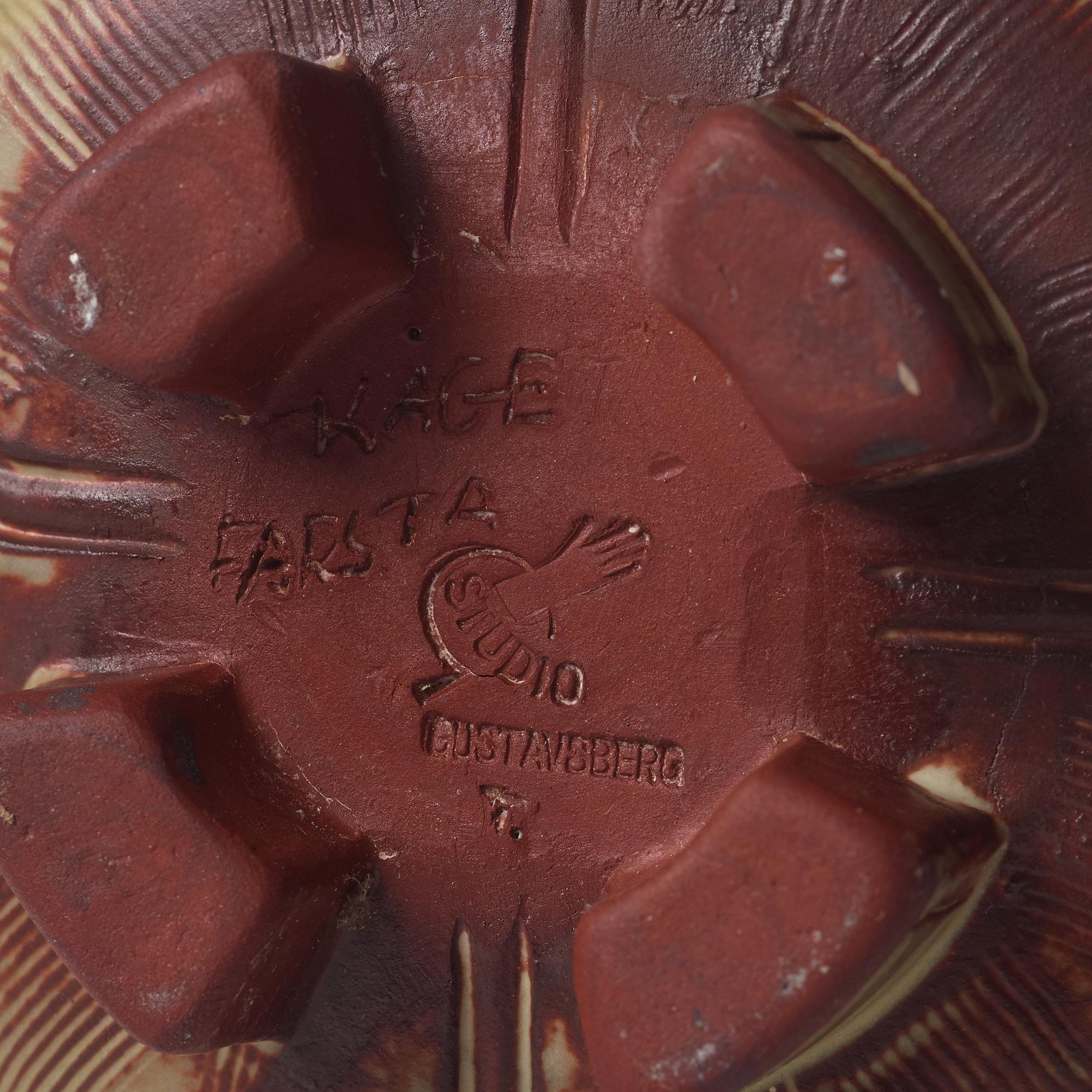 Wilhelm Kåge, vas, "Farsta", Gustavsbergs studio 1950.