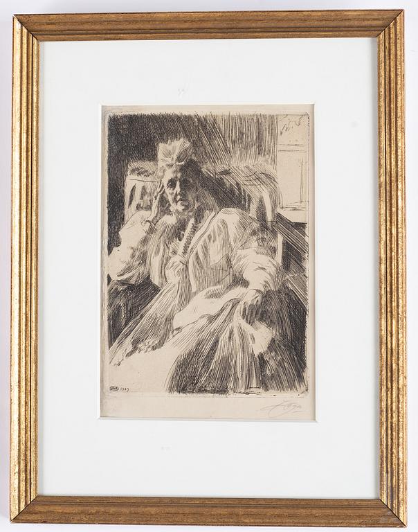 Anders Zorn, "Änkedrottning Sophia".