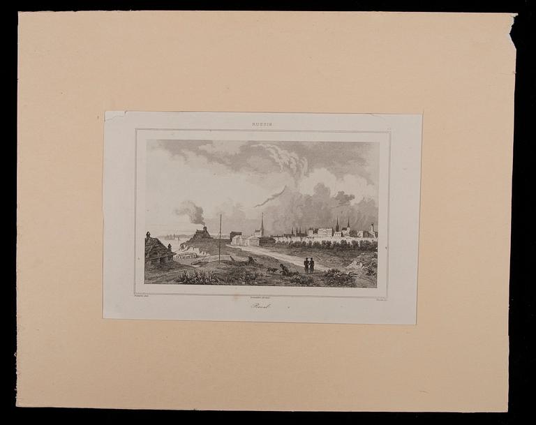 GRAVYRER, 5 st, stålstick, Frankrike 1800-tal.