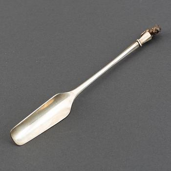 A WA Bolin silver stilton-spade, marked in Stockholm 2009.