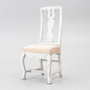 A late Baroque chair, 18th century.