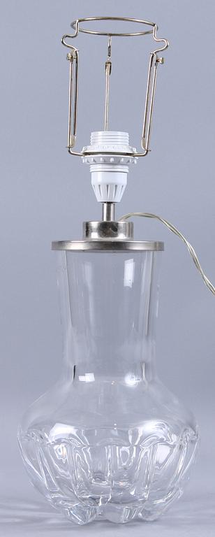 BORDSLAMPA, glas, Olle Alberius, Orrefors.