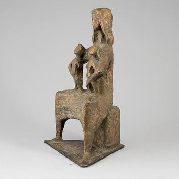 VEIKKO LEPPÄNEN, sculpture. Bronze. Signed and dated. With text of title. Height 37 cm.