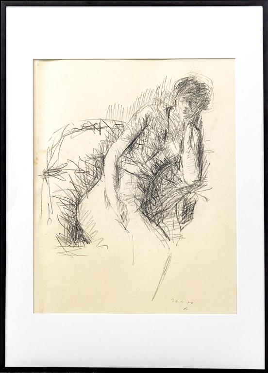 Anitra Lucander, drawing signed and dated 70.