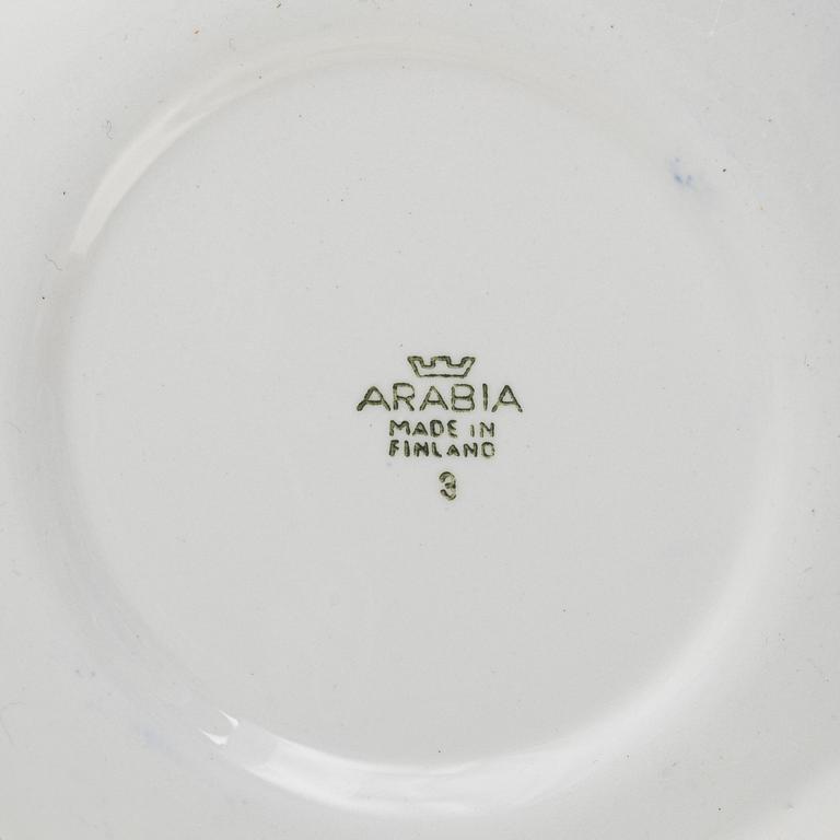 Reinhard Richter, a 79-piece 'Maisema' (Landscape) earthenware service, Arabia, Finland.