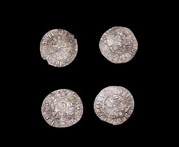 MYNT, 4 st, silver. Armenien, Levon 1199-1218 e.Kr. Ca 12 g.