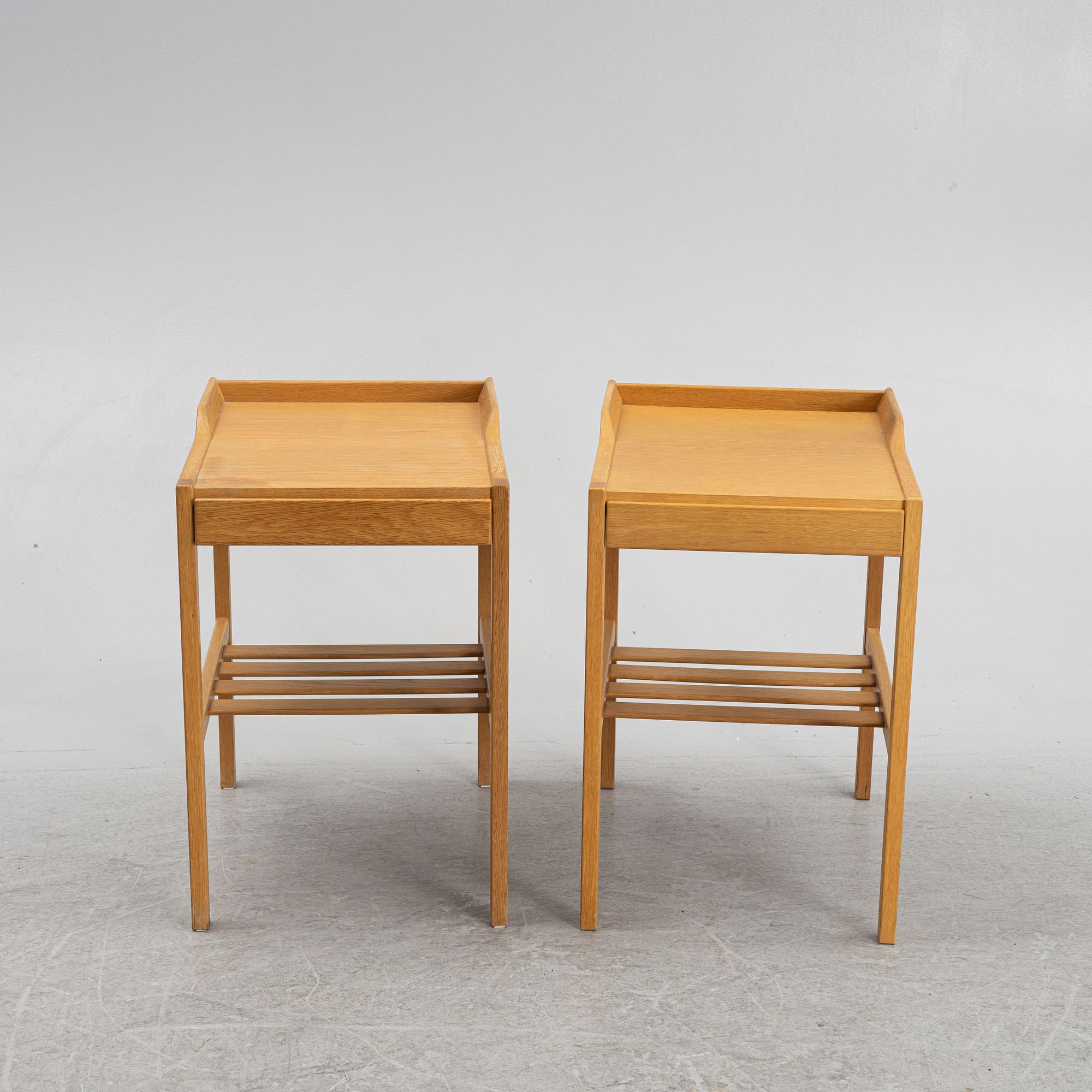 Bertil Fridhagen, sängbord, ett par, Bodafors, 1960-tal.