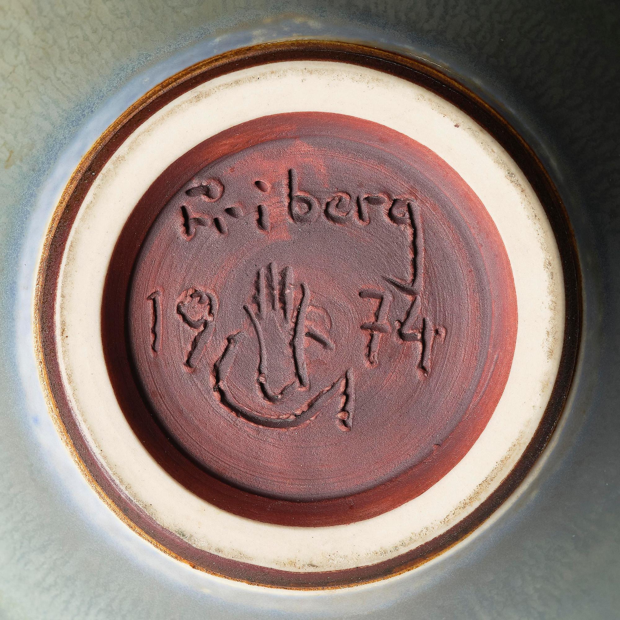 Berndt Friberg, a stoneware vase, Gustavsberg Studio, Sweden 1974.