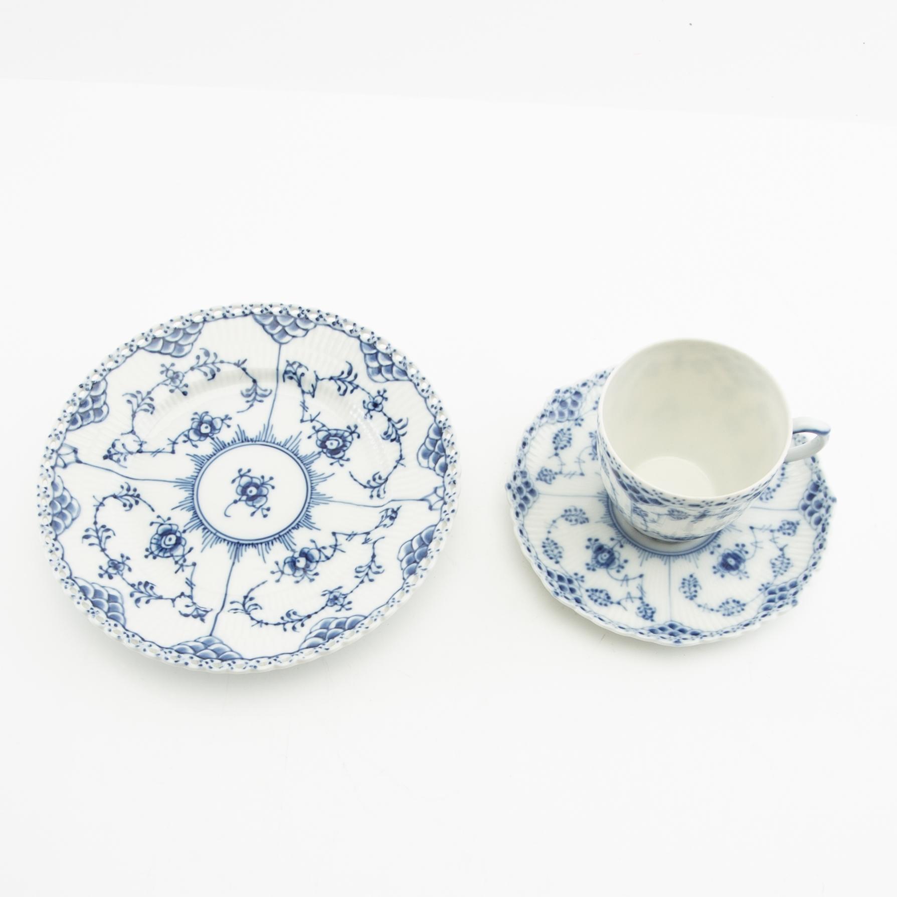 Servis 18 dlr "Musselmalet" Royal Copenhagen Danmark porslin.