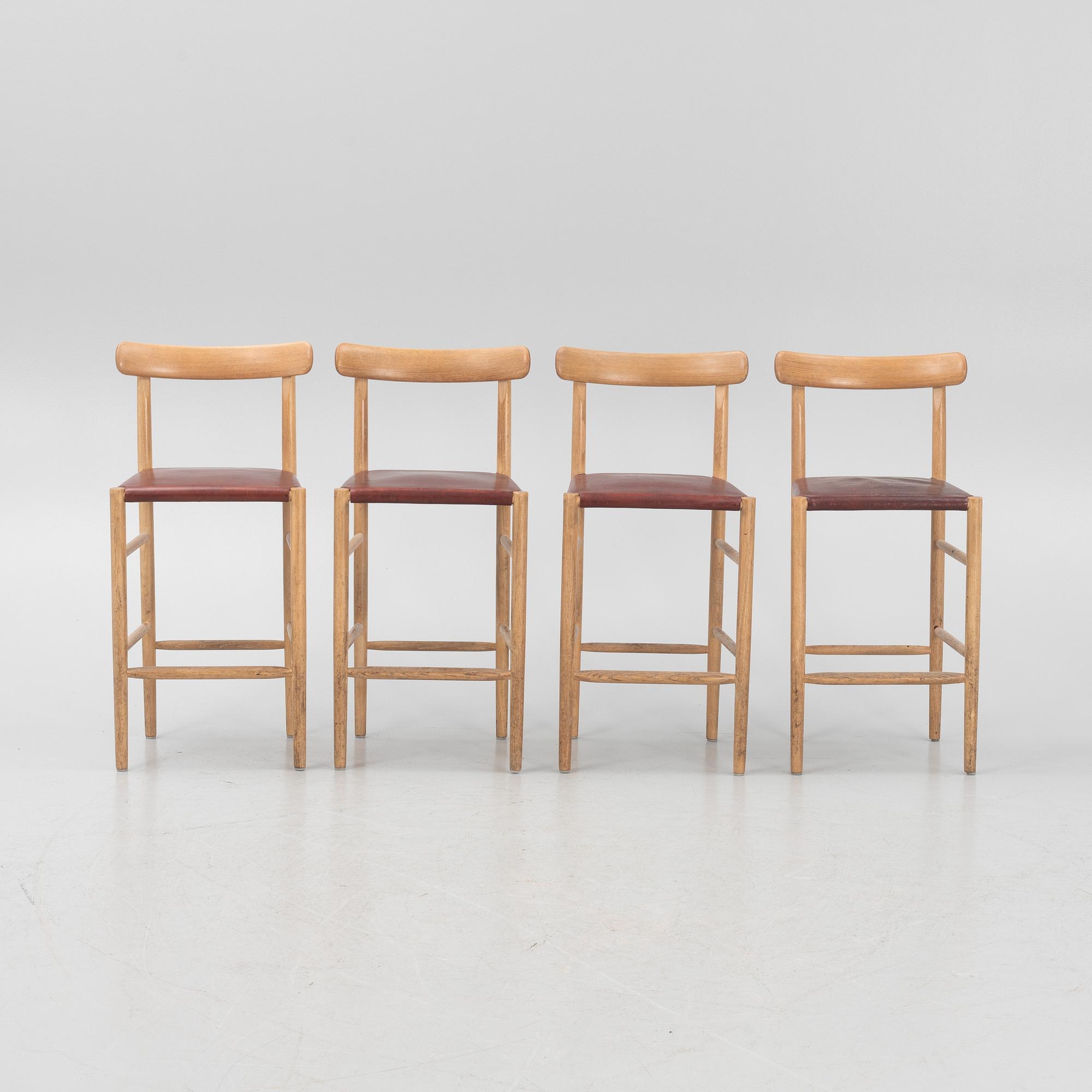 Jasper Morrison, barstolar, 4 st, "Lightwood", Maruni Collection, Japan.