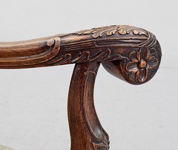 KARMSTOL, barockstil, omkring 1900.