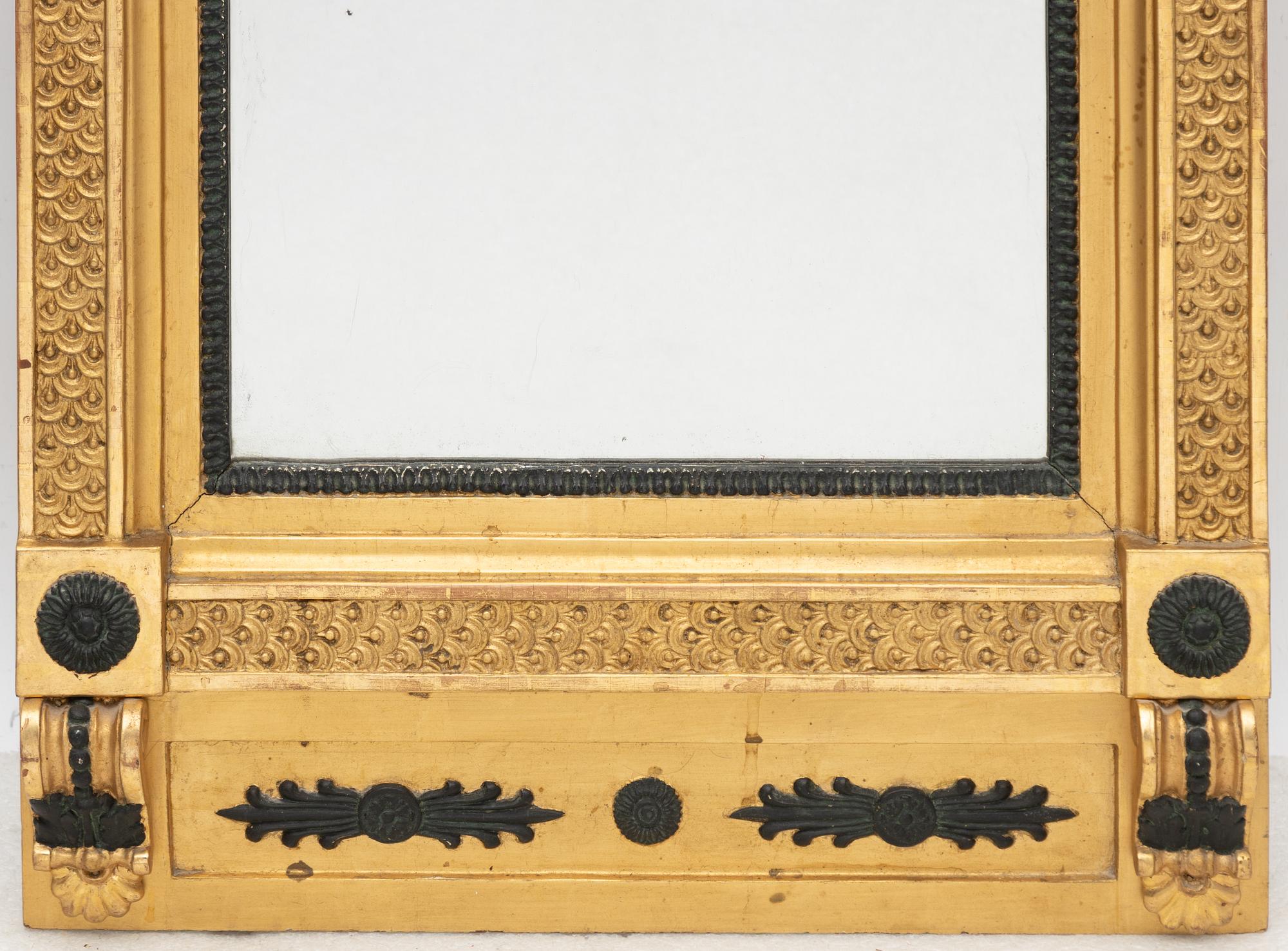 A late Gustavian mirror, Sweden, beginning of the 19th century.