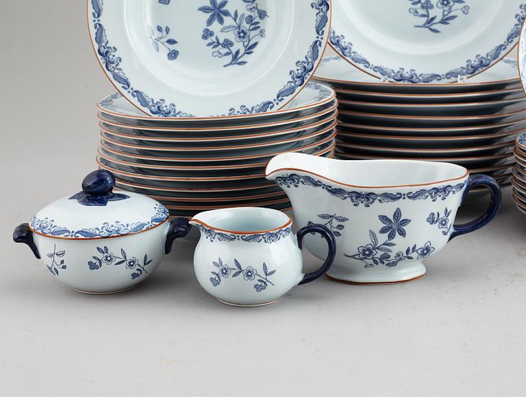 RÖRSTRAND, servis, "Ostindia", 51 delar, porslin och flintgods, varierande tillverkningsår.