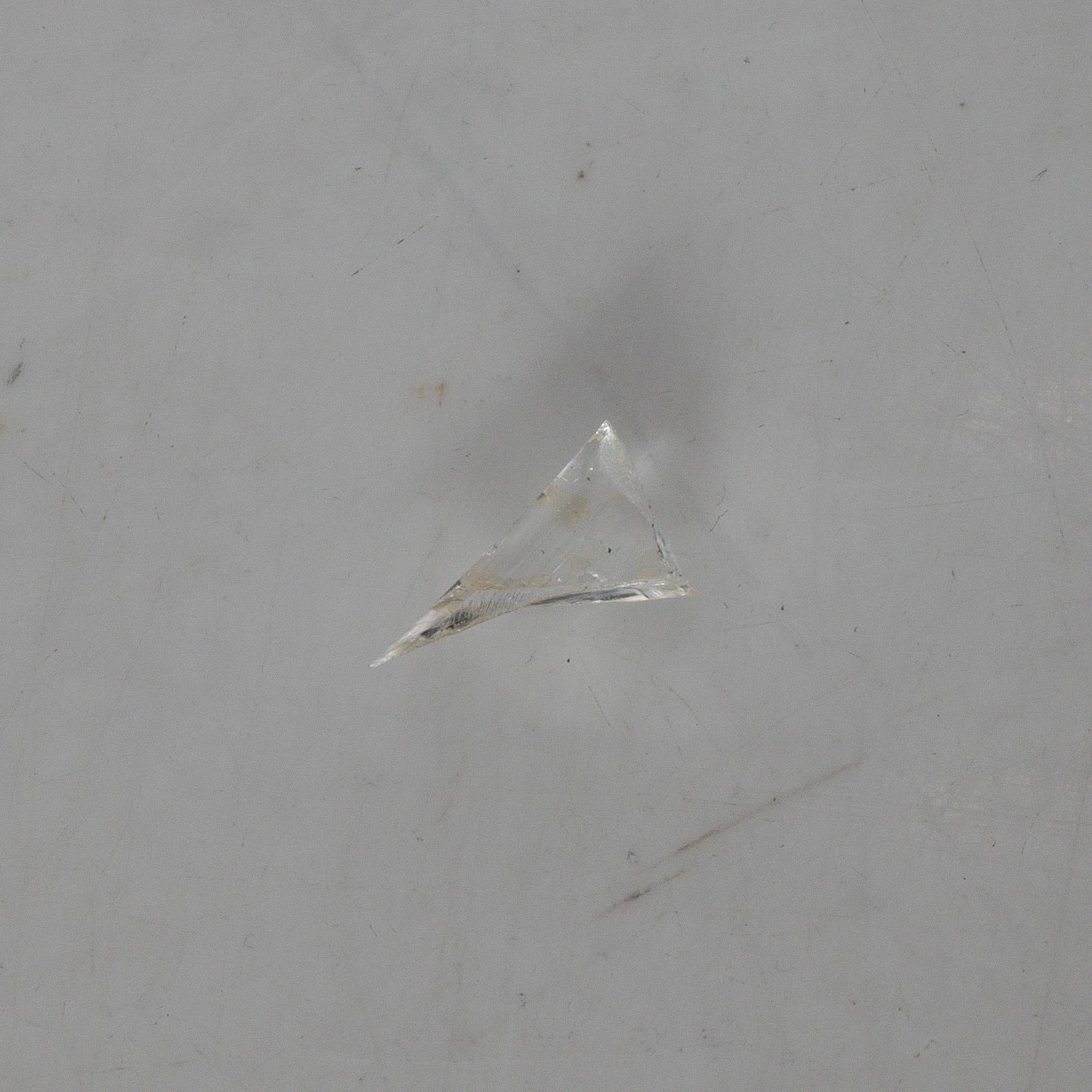 A pair of glass bonbonnières, probably Ireland. 19th century.