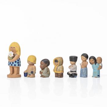 Lisa Larson, figuriner, 7 st, Gustavsberg.