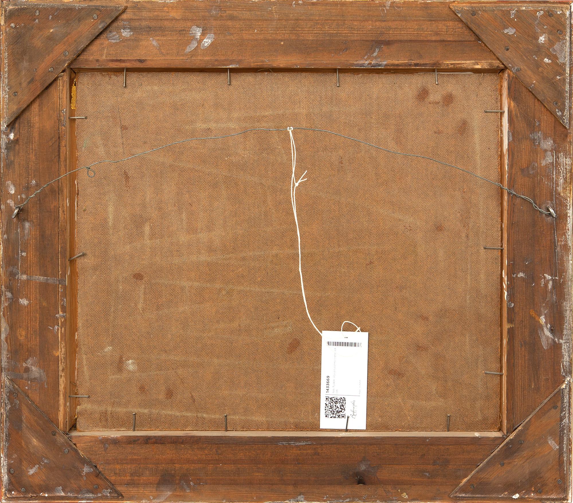 Nils Tydén, olja på pannå signerad.