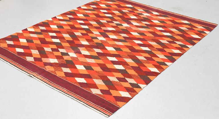 Elsa Gullberg, probably, a carpet, flat weave, ca 234 x 183 cm, unsigned.