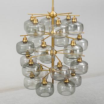HOLGER JOHANSSON, a mid 20th century ceiling lamp by Westal, Bankeryd, Sweden.