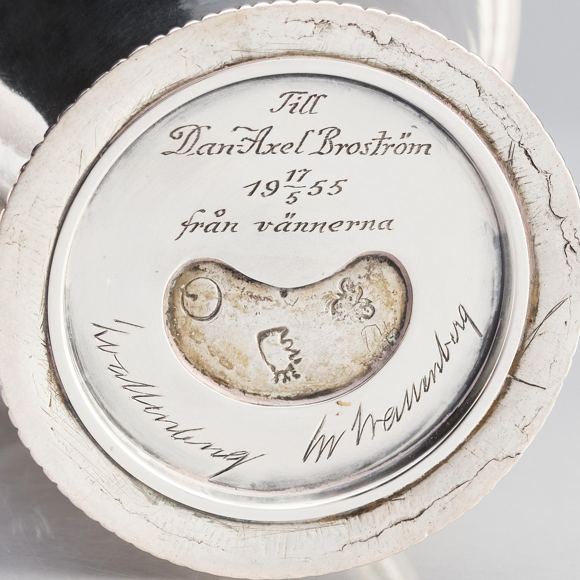 Johan Friedrich Steltzner, bägare, silver, Malmö 1729.