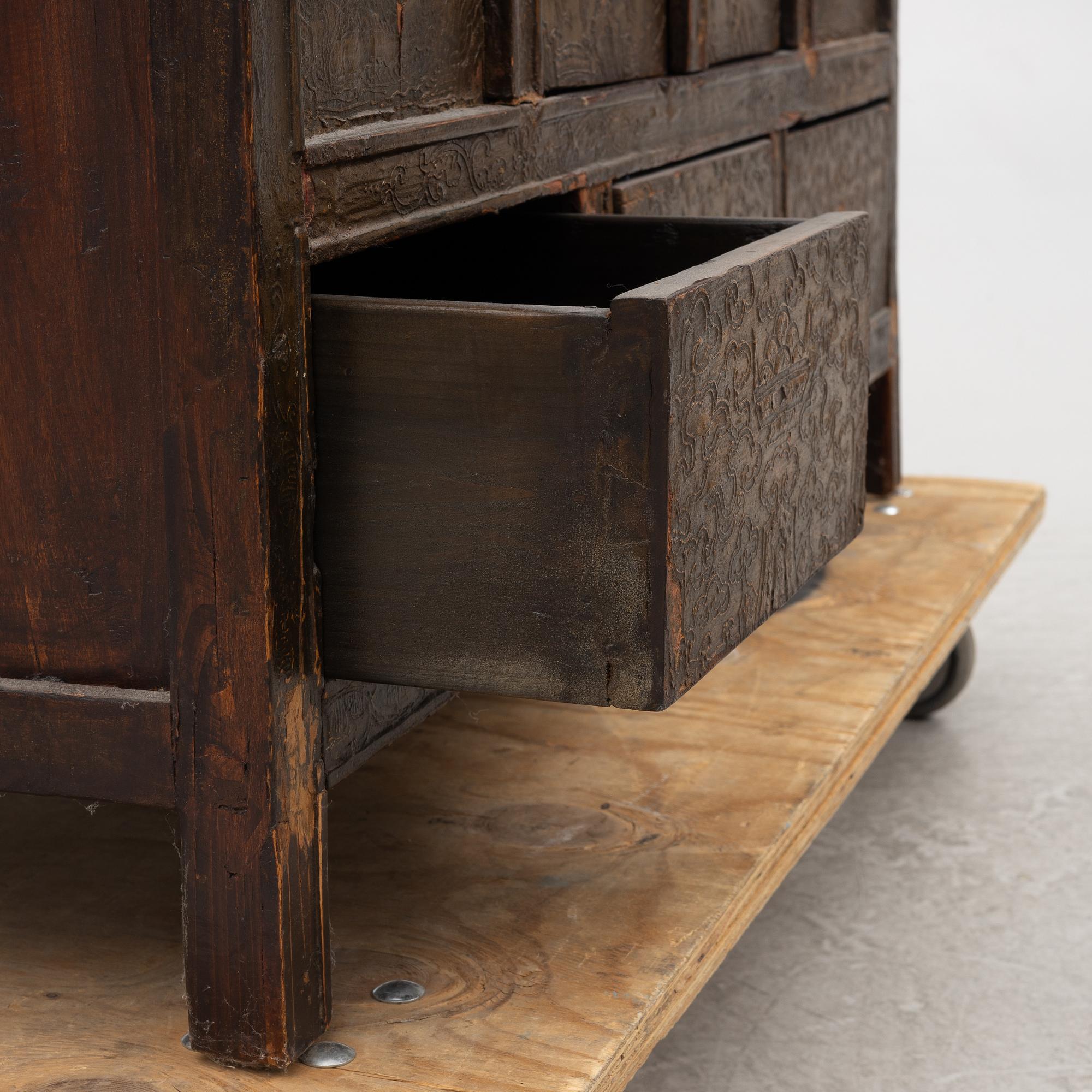 A cabinet, Mongolia, 20th century.