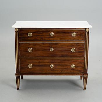 CHEST OF DRAWERS, gustavian early 19th century.