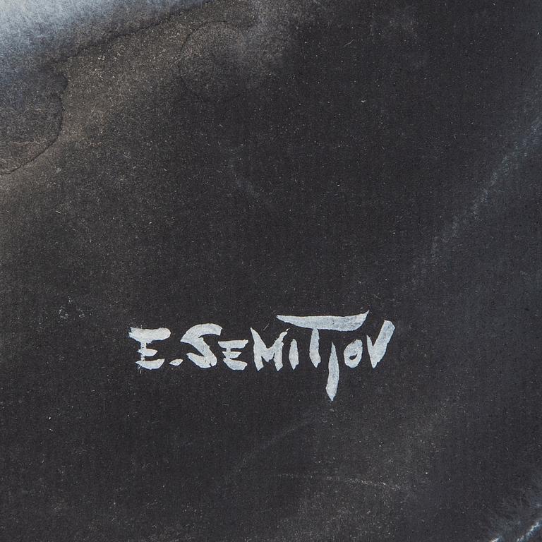 Eugen Semitjov, blandteknik, signerad.