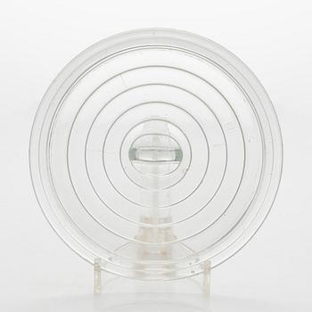 Aino Aalto, A 1940's butter box and plate, "Bölgeblick" for Karhula Glassworks, Finland.