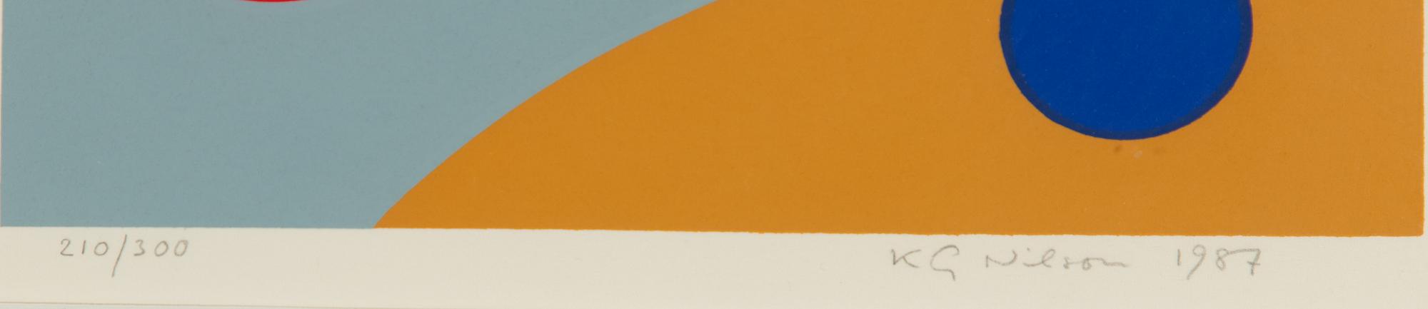 KG Nilson, silkscreen in colours, signed and individually numbered 210/300.
