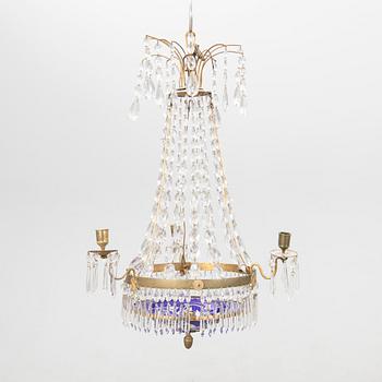 Chandelier in the late Gustavian style, 19th century.