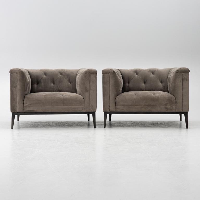 Fåtöljer, ett par, "Raffles", Eichholtz, samtida.