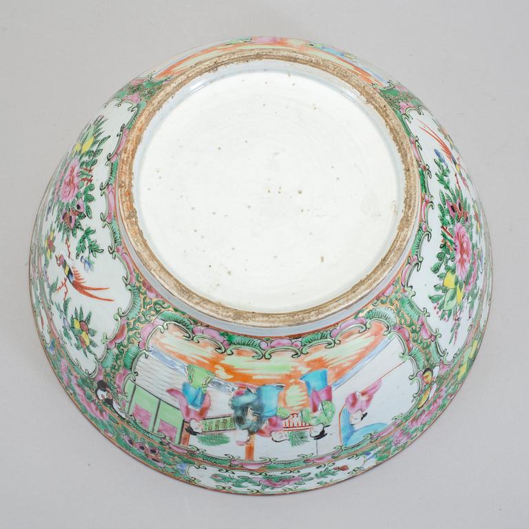 SKÅL, porslin, Kanton, 1800-tal.