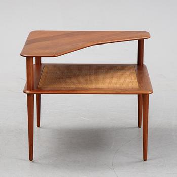 Peter Hvidt & Orla Molgaard Nielsen, a 1950/60s 'Minerva' teak and rattan table, France & Son.