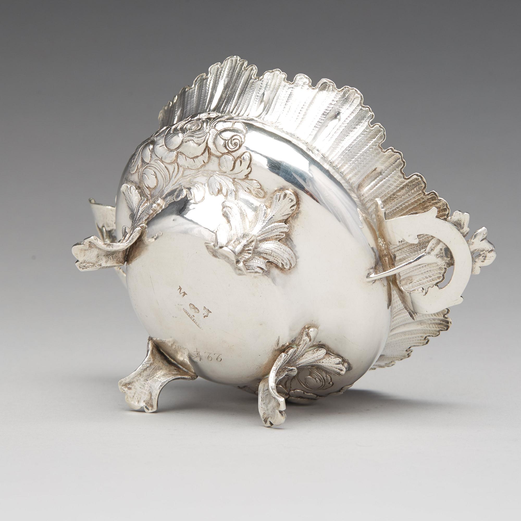 A Swedish Rococo silver bowl, mark of Pehr Zethelius, Stockholm 1770.
