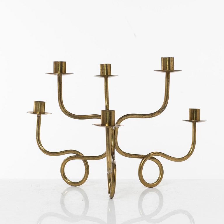 Josef Frank, Candle holder, brass, Company Svenskt Tenn, designed in 1934.