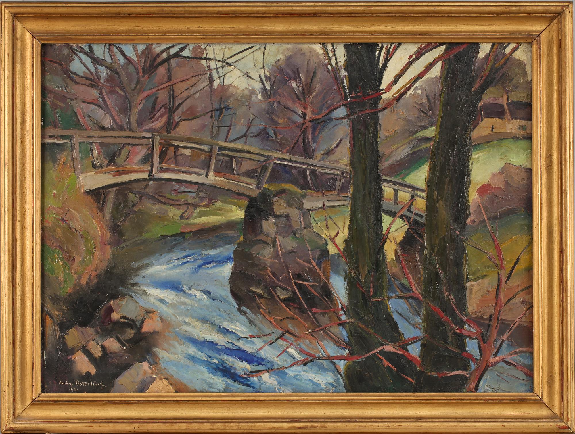 ANDERS OSTERLIND, olja på duk, sign och dat 1921.