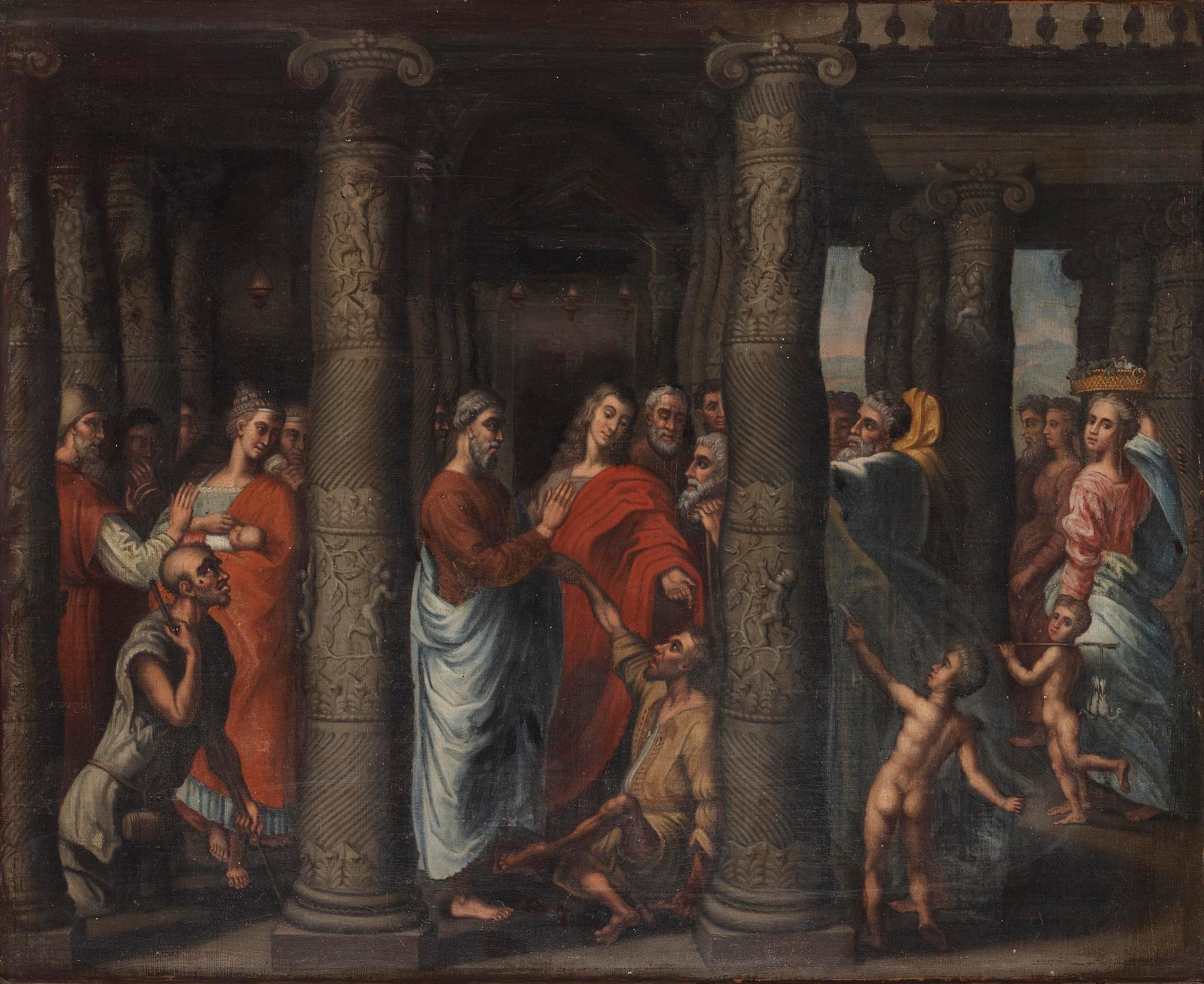 Rafael, after, The lame man, after Raphael's frescoes in the Vatican.