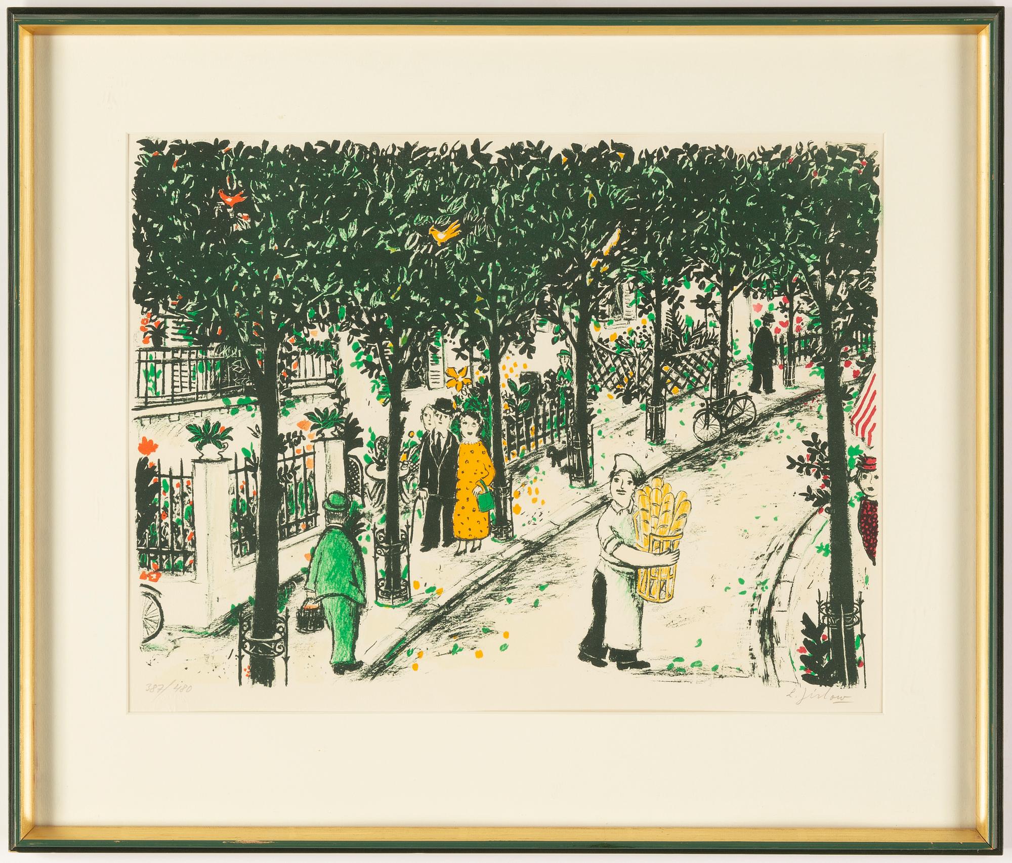 Lennart Jirlow, lithograph in colours, 1984, signed 387/480.