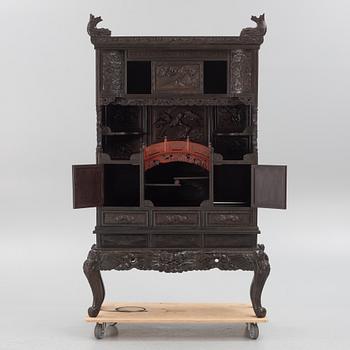 A Japanese wooden cabinet, first part of the 20th century.