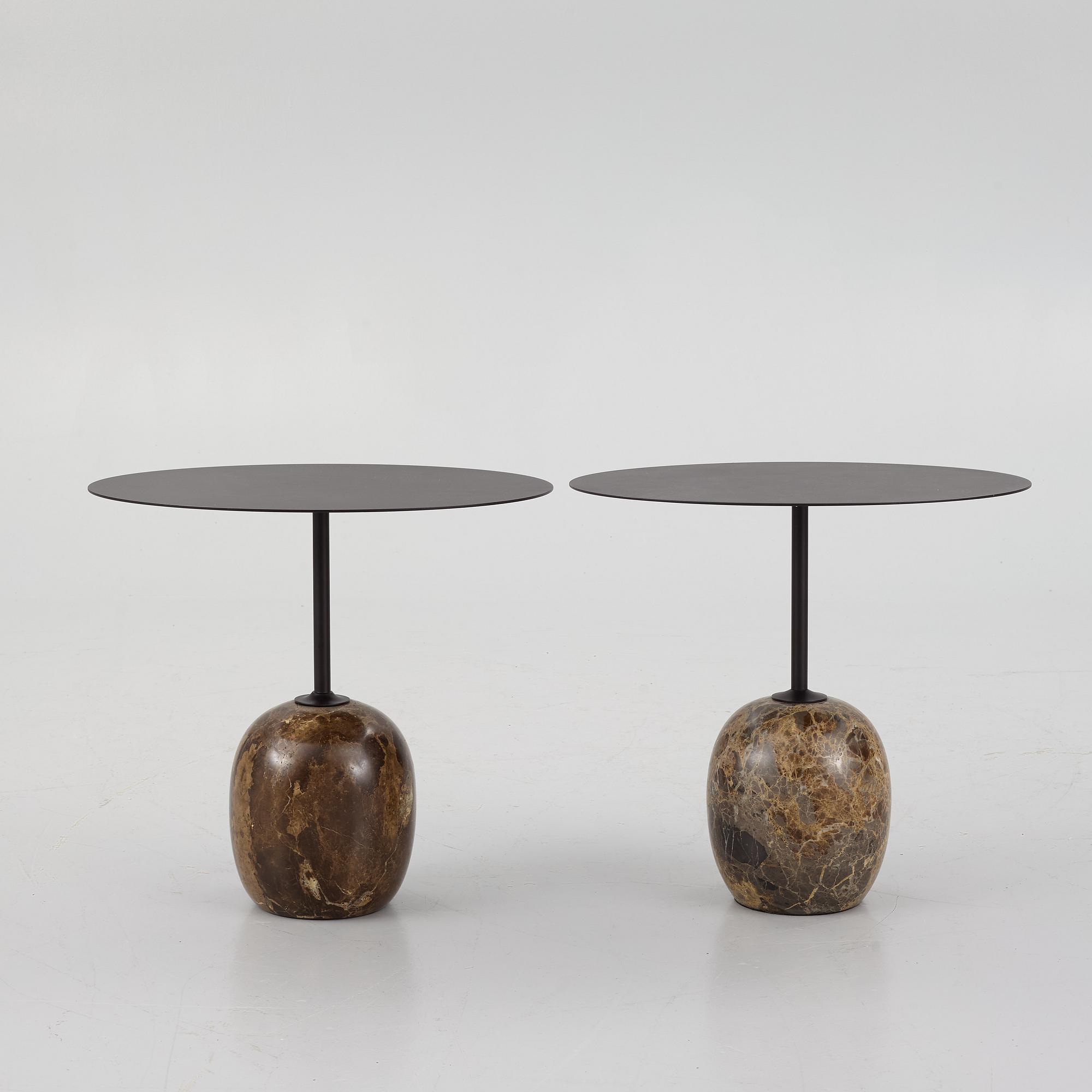 Luca Nichetto, a pair of 'Lato LN8' sidetables, &tradition.