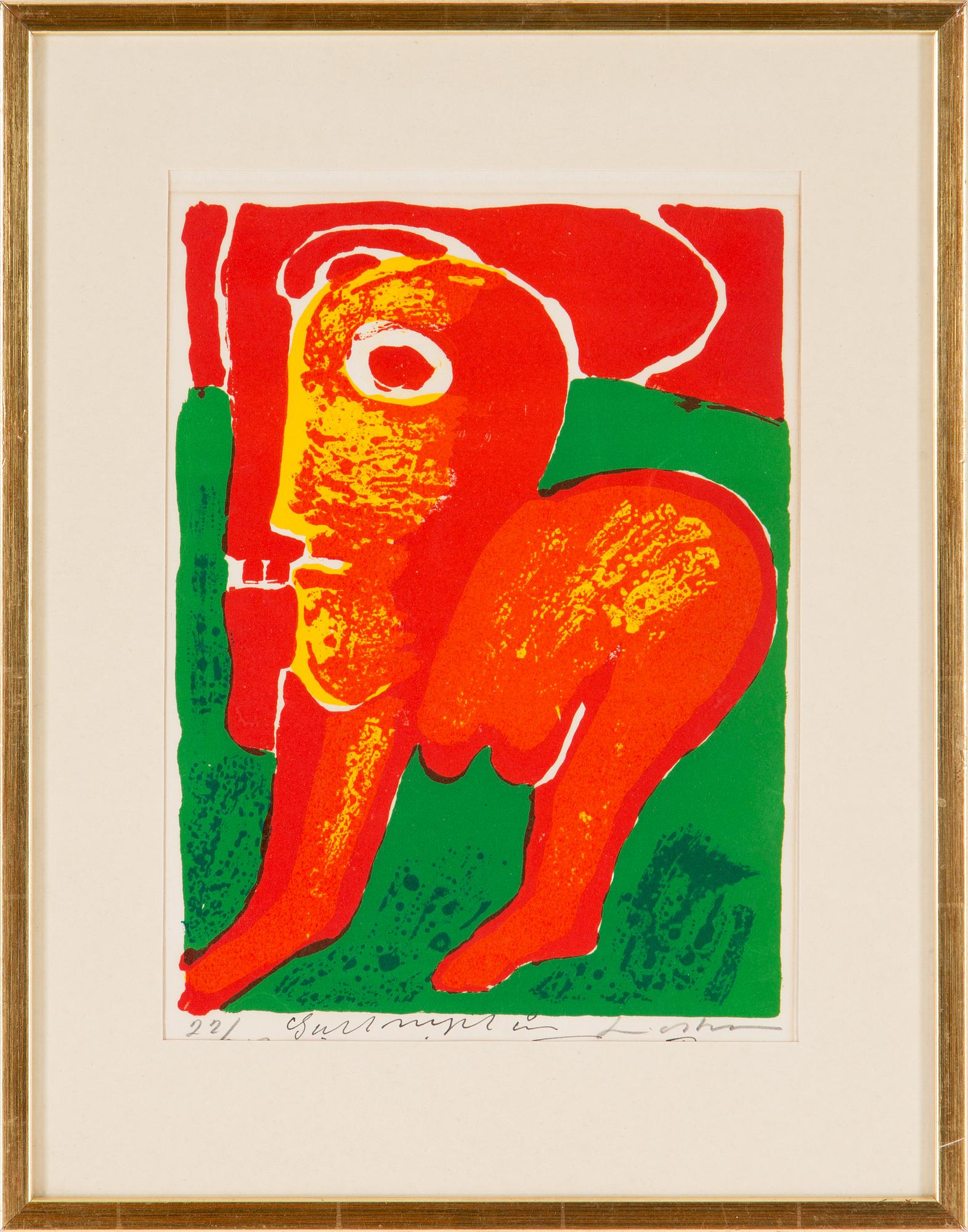 BENGT LINDSTRÖM, färglitografi, sign och nr 22/300.