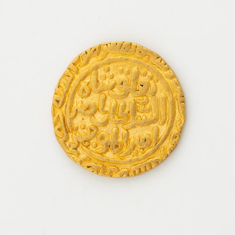 An Indian goldcoin Dehli sultanat, 1 Tanka.