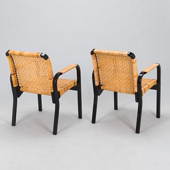 Alvar Aalto, nojatuoleja, 4 kpl, malli 45, Artek 1970-luku.